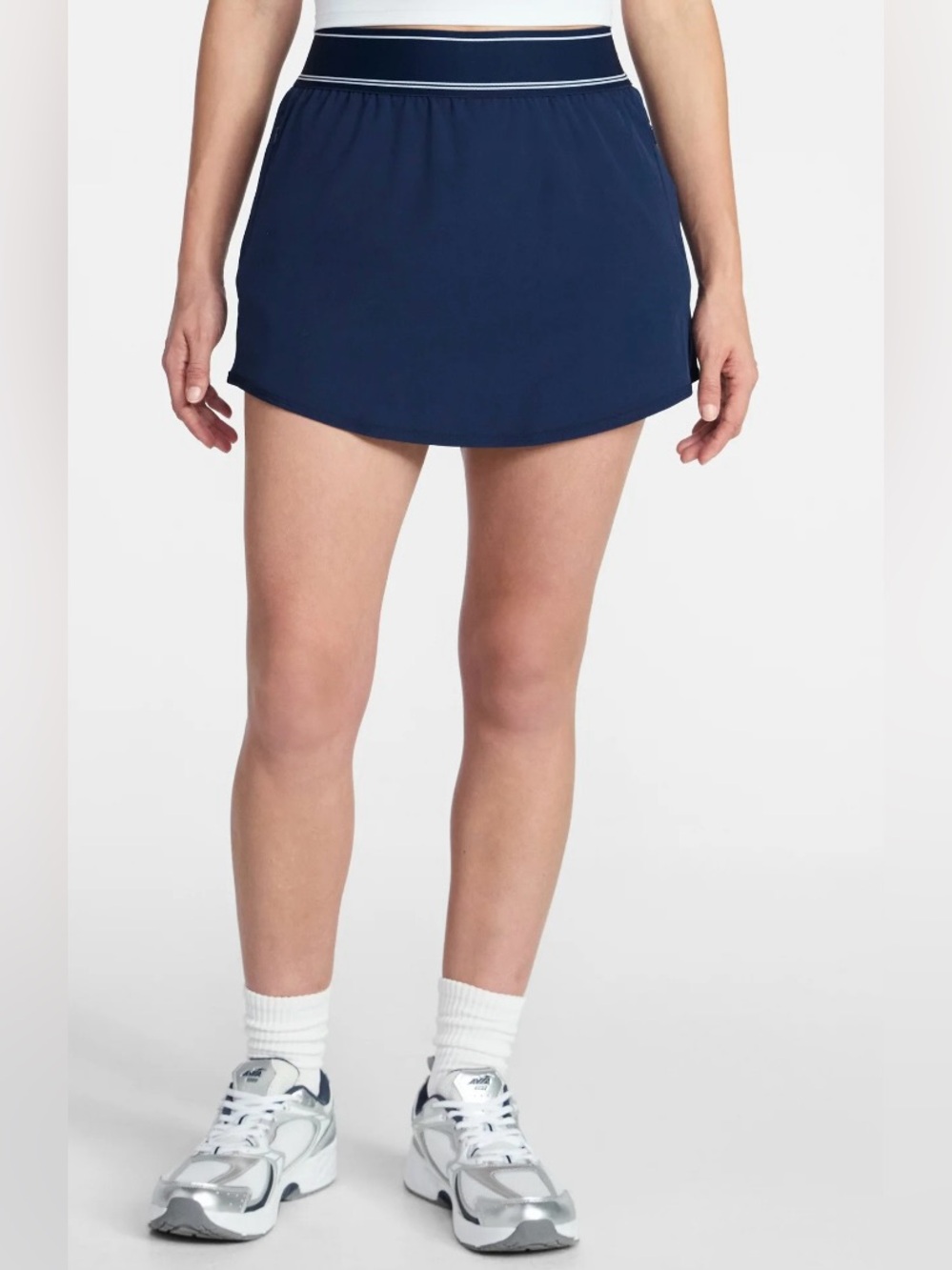 NWT Avia Navy Athletic Skort with Contrast Waistband